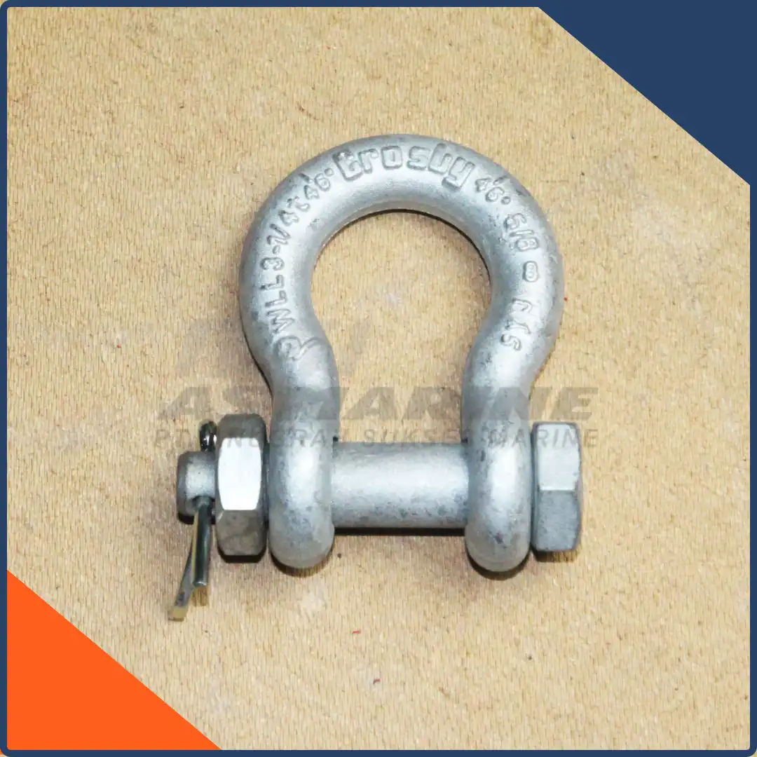 Bow Shackle / Segel Omega G2130A Bolt & Nut Alloy 5/8 Inch 3.25 Ton